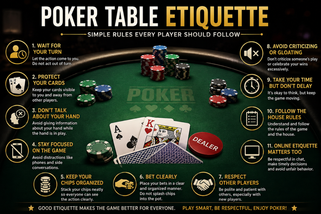 Poker Table Etiquette: Simple Rules Every Player Should Follow