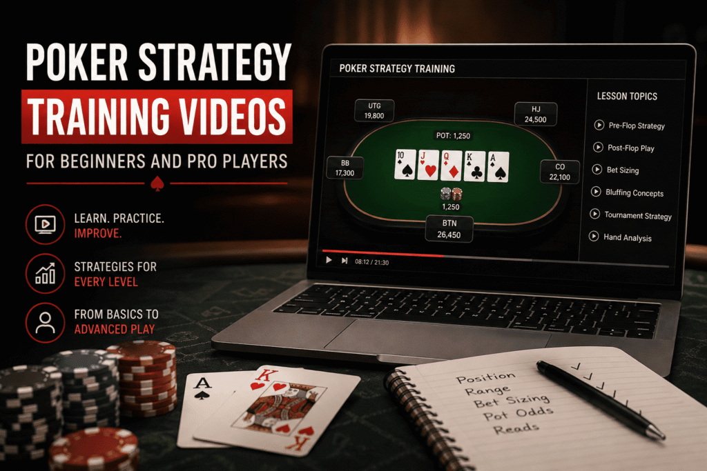 Poker Strategy Training Videos for Beginners and Pro Players