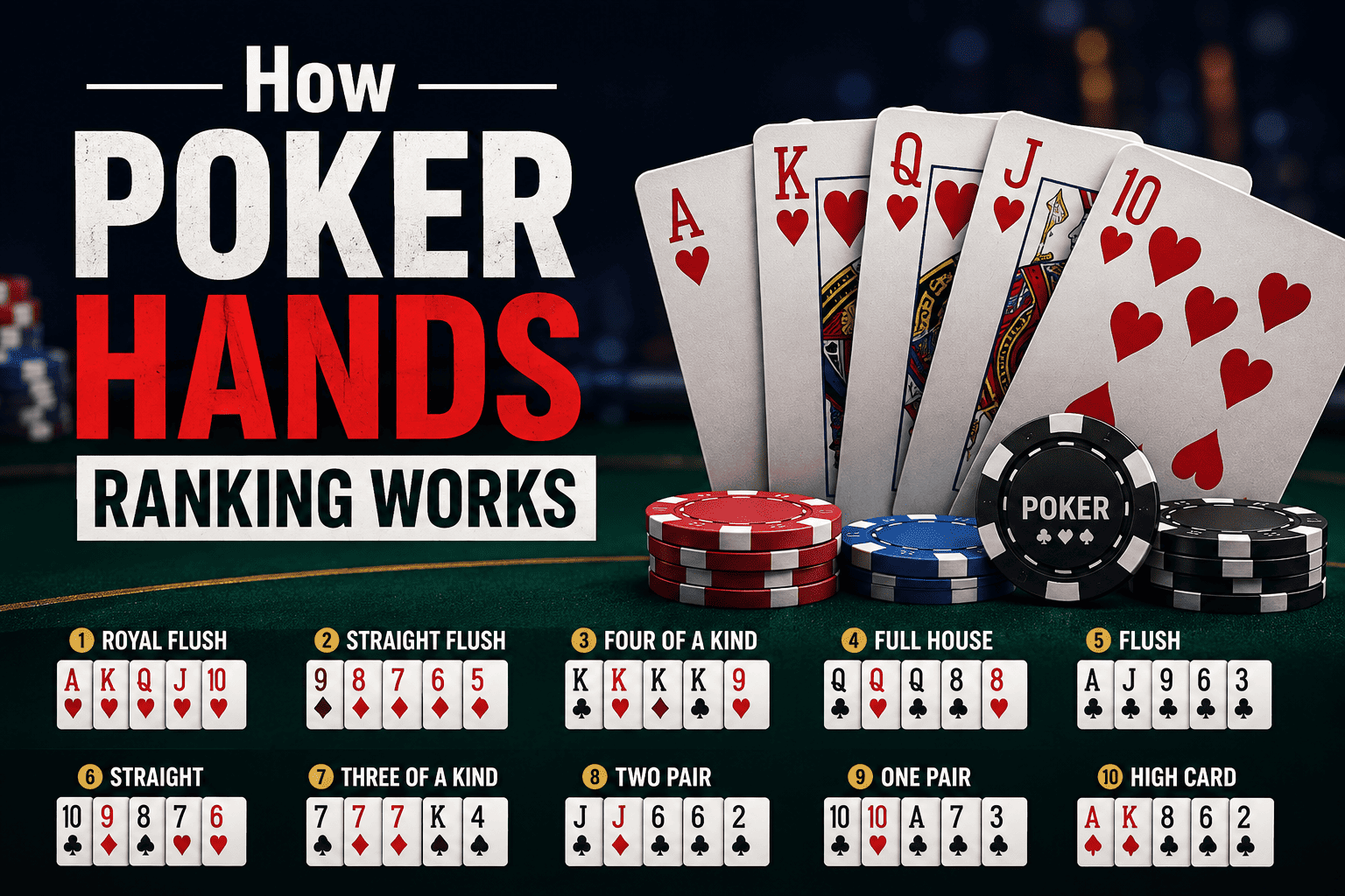 Poker Hands Ranking Works