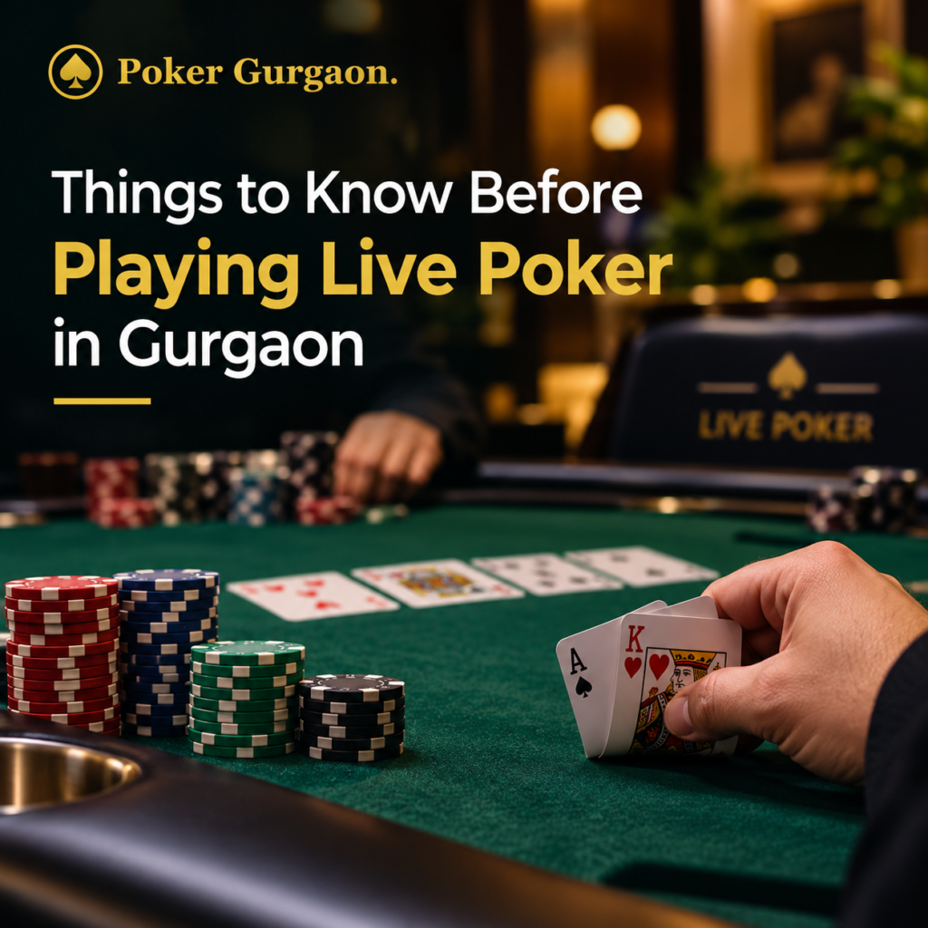 Things to Know Before Playing Live Poker in Gurgaon