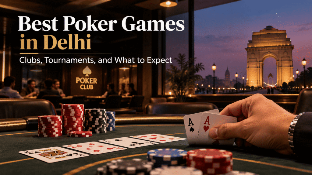 Best Poker Games in Delhi: Clubs, Tournaments, and What to Expect