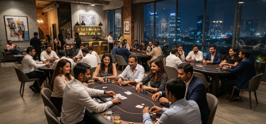 a_high_quality_realistic_wide_shot_of_a_community_poker_night_in_a_luxurious