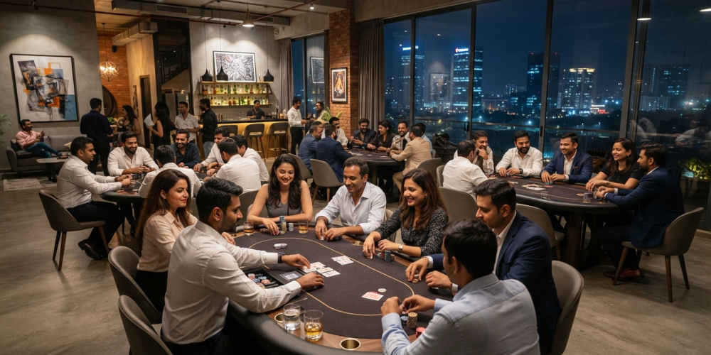 a_high_quality_realistic_wide_shot_of_a_community_poker_night_in_a_luxurious