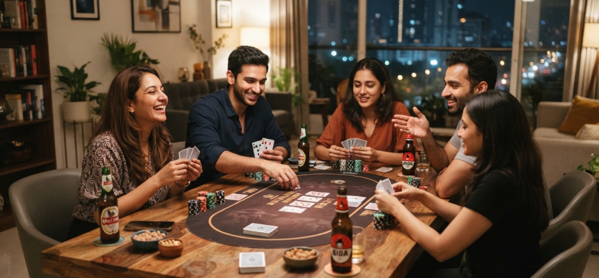 a_realistic_high_quality_photo_of_4_5_indian_friends_men_and_women_enjoying_a
