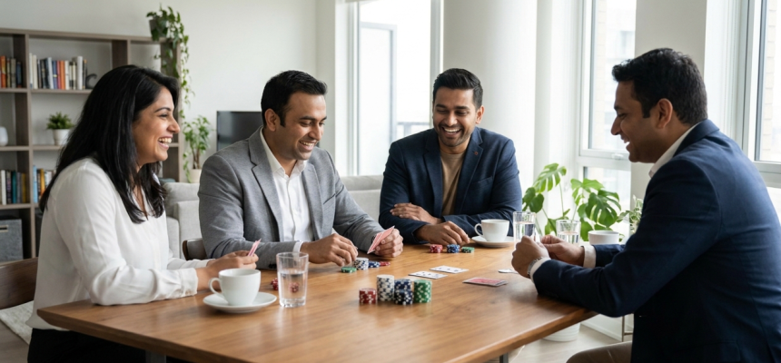a_realistic_photo_of_4_indian_friends_playing_a_friendly_poker_game_at_home.
